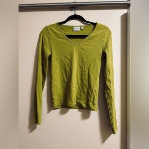 Aritzia Sunday Best green long sleeve shirt
